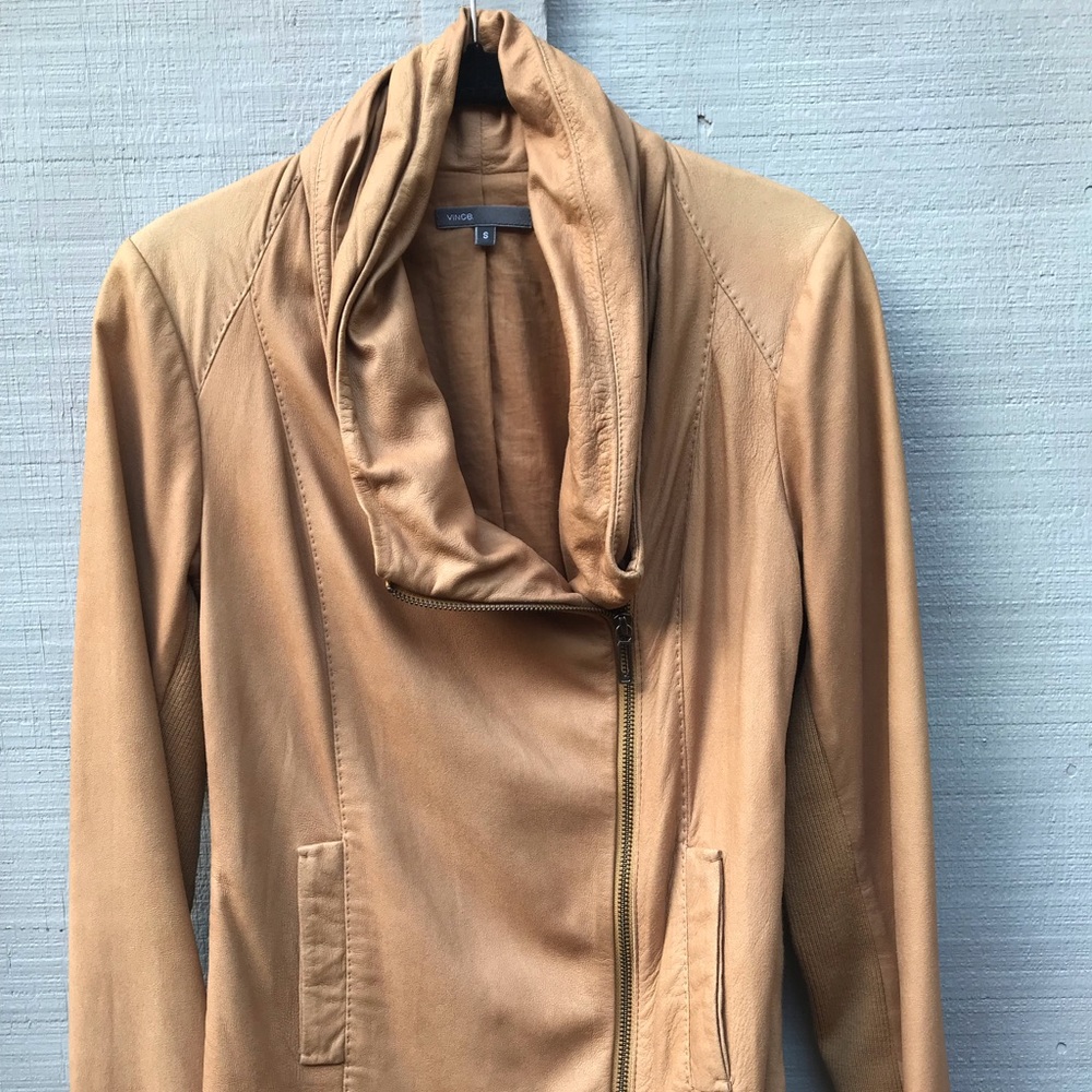 Vince Leather Cuba Jacket